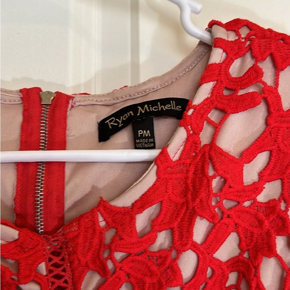 Red Lace Dress - Picture 3 of 6